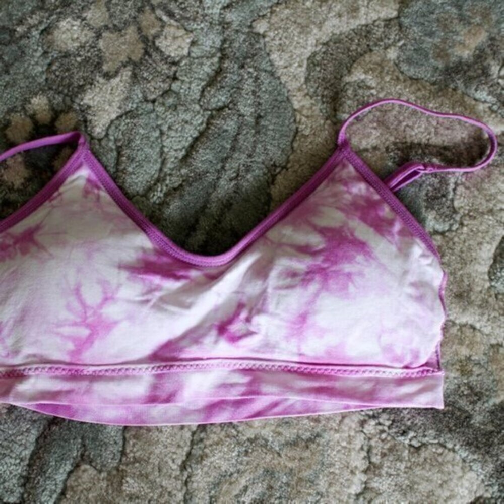 Free Press bra Small sports tie dye bra pink